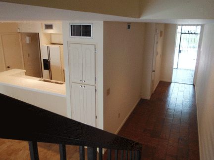 Entry from stairs
