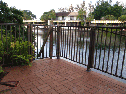 Lower porch to left